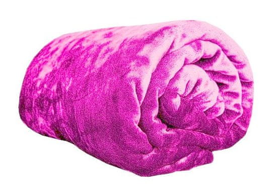 Zaparevrov Aaryans Mikroflanelna odeja, 200 x 220 cm, svetlo roza