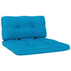Vidaxl Blazine za kavč iz palet 2 kosa modre