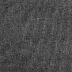 Greatstore Gugalni stol temno sivo blago