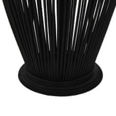 Vidaxl Viseča laterna za svečo iz bambusa 95 cm črna