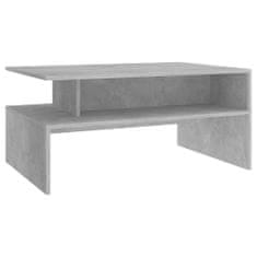 Vidaxl Klubska mizica betonsko siva 90x60x42,5 cm iverna plošča