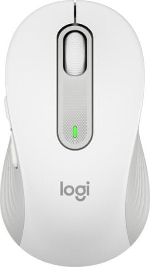 Logitech Signature M650 miška, Bluetooth, bela (910-006255)