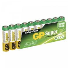 GP SUPER alkalne baterije, AAA, LR03, 10 kosov