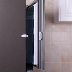 ZOPA ključavnica za hladilnik, bela/siva