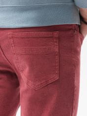 OMBRE Moške jeans hlače Eldgh rdeča M