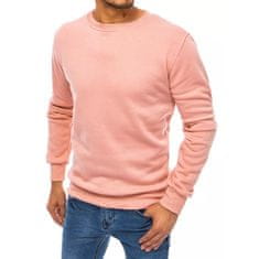 Dstreet Moška majica s kapuco za prosti čas brez kapuce svetlo roza barve bx5083 XL