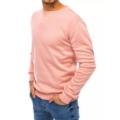 Dstreet Moška majica s kapuco za prosti čas brez kapuce svetlo roza barve bx5083 XL