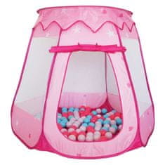 iPlay šotor s kroglicami, princesa, roza
