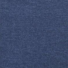 Greatstore Gugalni stol, modre barve, oblazinjen s tkanino