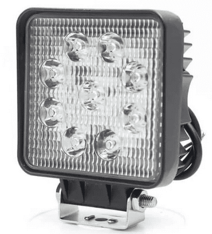master LED LED svetilka za stroje 10-30V 27W 9LED kvadratna