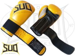 SUD Boksarske rokavice 10oz usnjene tekmovalne, rumena/črna