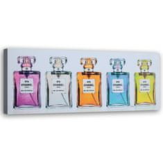 shumee Slika na platnu, Barvite stekleničke za parfume - 150x50