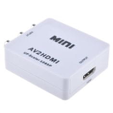 Adapter za mini video pretvornik AV v HDMI 720p 1080p 