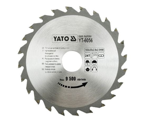YATO VISITING TARGET PIZE 160x30mm 24-TEET 6056