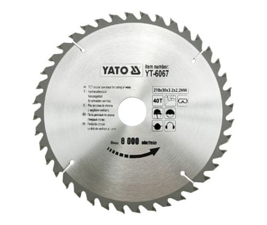 YATO VISCAL žagin list 210x30mm 40 zob 6067