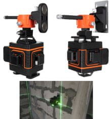Volino Akumulatorska laserska libela - nivelir s stenskim nosilcem, 16-linijska in 360-stopinjska