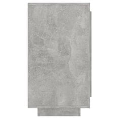 Vidaxl Omara, siv beton, 80x40x75 cm