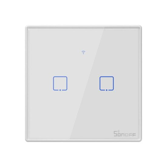 Sonoff Svetlobno stikalo na dotik WiFi + RF 433 T2 EU TX (2-kanalno)
