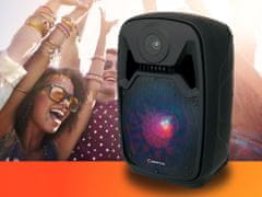 Manta SPK5100 karaoke zvočni sistem, 18 W RMS, Bluetooth 5.0, RGB LED, črn