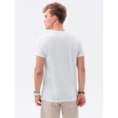 OMBRE Moška majica s potiskom SHAW white MDN22605 XL