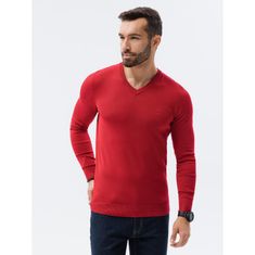 OMBRE Moški pulover RONAN rdeča MDN23864 XL