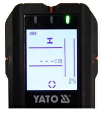 YATO Detektor profilov in kablov, merilnik vlage 4v1