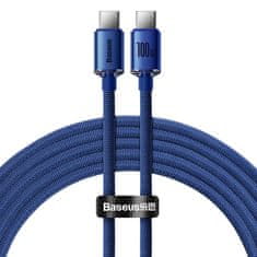 BASEUS Crystal Shine kabel USB-C do USB-C, 100 W, 1,2 m (moder)