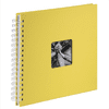 album classic spirala FINE ART 28x24 cm, 50 strani, rumen, bele strani
