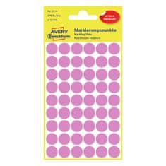 Avery Zweckform 3114 markirne etikete, 12 mm, roza