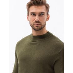 OMBRE Moški pulover MENOS temno olivna MDN120671 XL