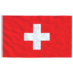 Greatstore Zastava Švice in drog 6,23 m aluminij
