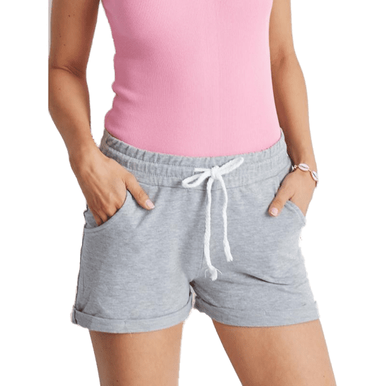 BASIC FEEL GOOD Ženske kratke hlače REJA sive barve RV-SN-4946.87P_327808