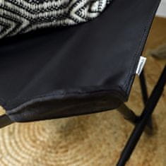 Homla BUTTERFLY nadomestni sedež za fotelj - črno eko usnje 76x97 cm