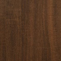Greatstore Komoda rjavi hrast 70x35,5x67,5 cm inženirski les
