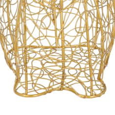 Homla HASELE Velikonočna košara zlati zajec 26x28 cm